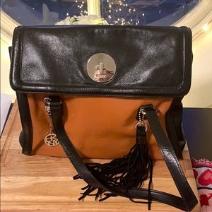 DKNY black and brown leather bag